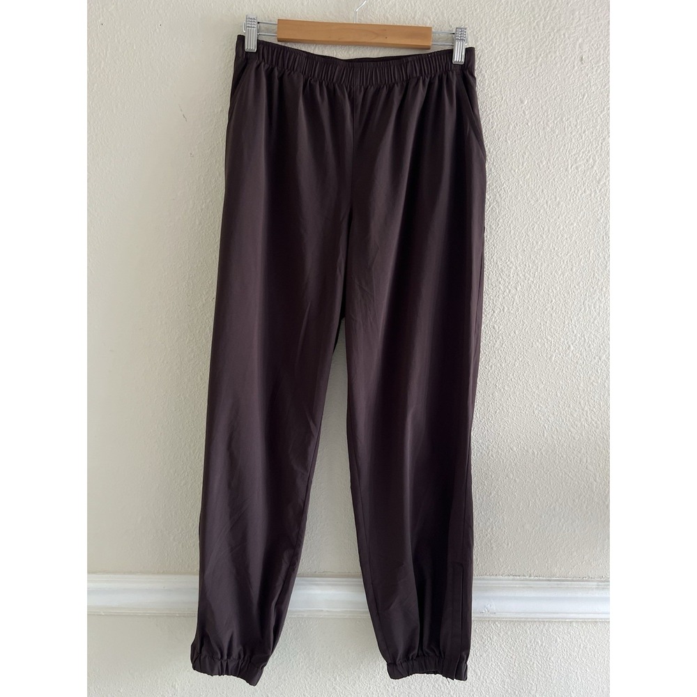 GapFit Womens S Espresso Dark Brown Jogger Pants High Rise Track Pants Active